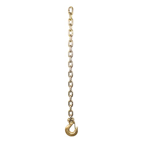 CURT 80316 35-Inch Trailer Safety Chain with 3/8-In Clevis Snap Hook, 24,000 lbs Break Strength