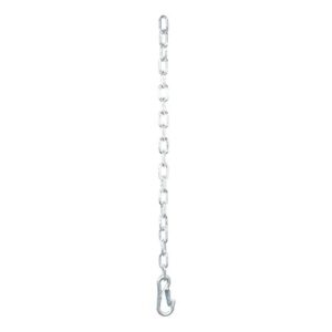 CURT 80313 27-Inch Trailer Safety Chain with 7/16-In Snap Hook, 5,000 lbs Break Strength