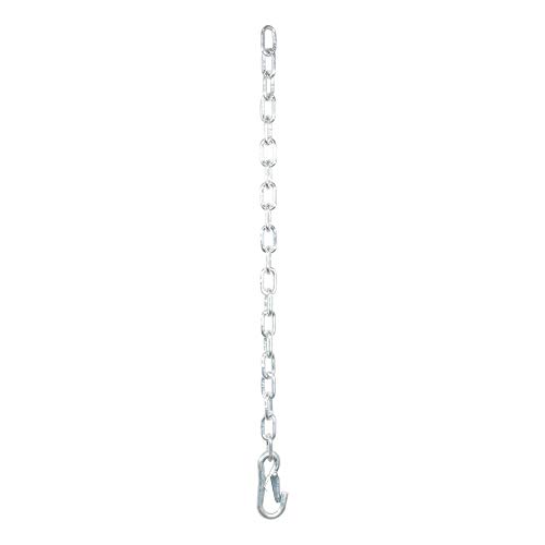 CURT 80313 27-Inch Trailer Safety Chain with 7/16-In Snap Hook, 5,000 lbs Break Strength