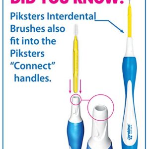 Piksters Interdental Brushes (1 Pack of 10 Brushes, Size 0 (Grey)