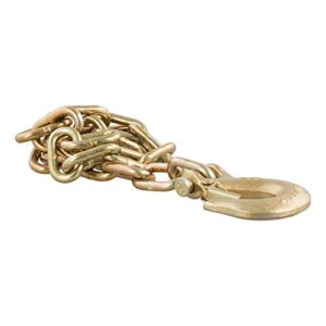 curt 80303 35-inch trailer safety chain with 1/4-in clevis snap hook, 12,600 lbs break strength