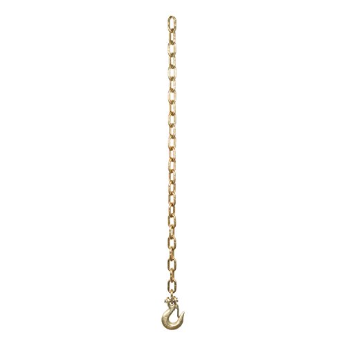 CURT 80303 35-Inch Trailer Safety Chain with 1/4-In Clevis Snap Hook, 12,600 lbs Break Strength