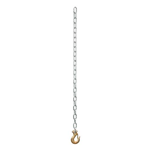 CURT 80302 35-Inch Trailer Safety Chain with 1/4-In Clevis Snap Hook, 7,800 lbs Break Strength