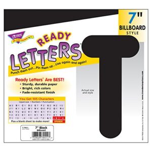 TREND enterprises, Inc. Black 7" Billboard Uppercase Ready Letters