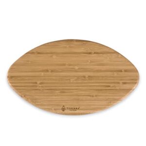 TOSCANA - a Picnic Time brand Touchdown Football Cheese Board, Novelty Charcuterie Board, Serving Platter, Cheese Boards Charcuterie Boards, Wood Cutting Board, (Bamboo)