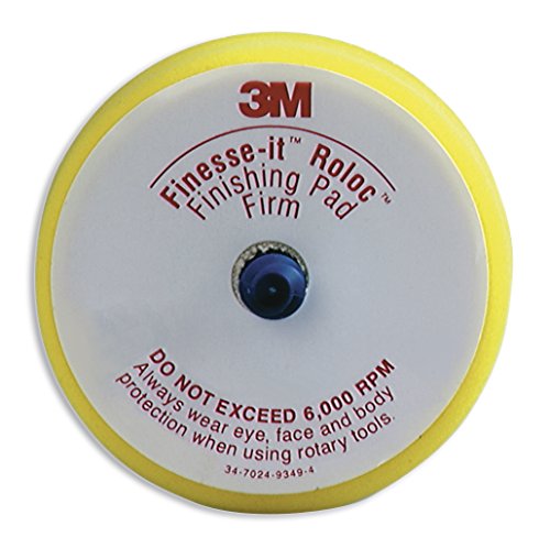 3M 14736U Finesse-It Roloc Finishing Disc Pad, 3" , Yellow