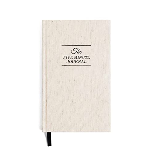 The Five Minute Journal, Original Daily Gratitude Journal, Reflection & Manifestation Journal for Mindfulness, Undated Daily Journal, Plastic-Free, White - Intelligent Change