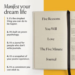 The Five Minute Journal, Original Daily Gratitude Journal, Reflection & Manifestation Journal for Mindfulness, Undated Daily Journal, Plastic-Free, White - Intelligent Change