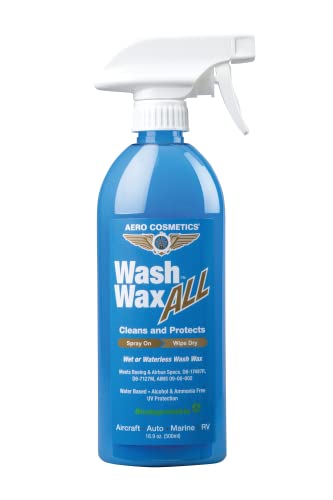 Wet or Waterless Car Wash Wax 16 oz. Aircraft Quality for your Car, RV, Boat, Motorcycle. Anywhere, Anytime, Home, Office, School, Garage, Parking Lots.