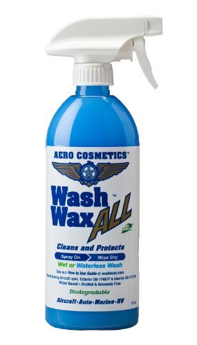 Wet or Waterless Car Wash Wax 16 oz. Aircraft Quality for your Car, RV, Boat, Motorcycle. Anywhere, Anytime, Home, Office, School, Garage, Parking Lots.