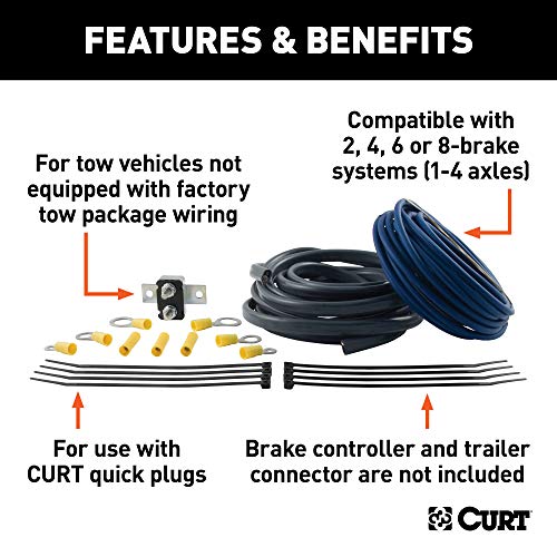 CURT 51500 Electric Trailer Brake Controller Wiring Kit