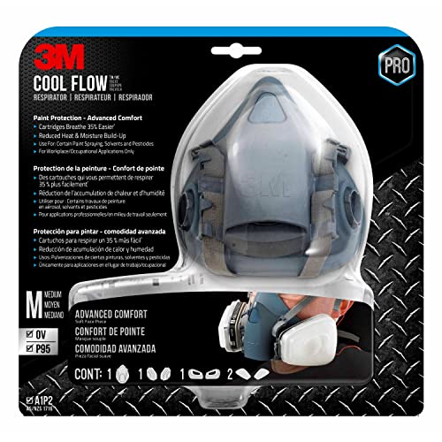 3M Professional Paint Respirator, Medium, N95, 7512PA1-A