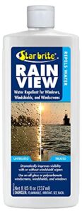 star brite rain view water repellent for glass windshields – 8 oz (088708)
