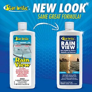 STAR BRITE Rain View Water Repellent for Glass Windshields - 8 OZ (088708)