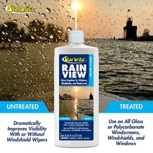 STAR BRITE Rain View Water Repellent for Glass Windshields - 8 OZ (088708)