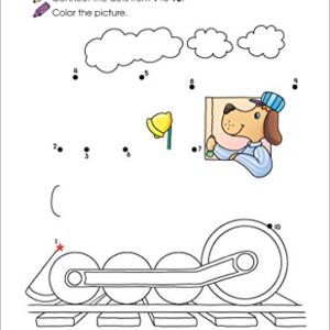 School Zone - Connect the Dots Workbook - 32 Pages, Ages 3 to 5, Preschool, Kindergarten, Dot-to-Dots, Counting, Number Puzzles, Numbers 1-10, Coloring, and More (School Zone Get Ready!™ Book Series)