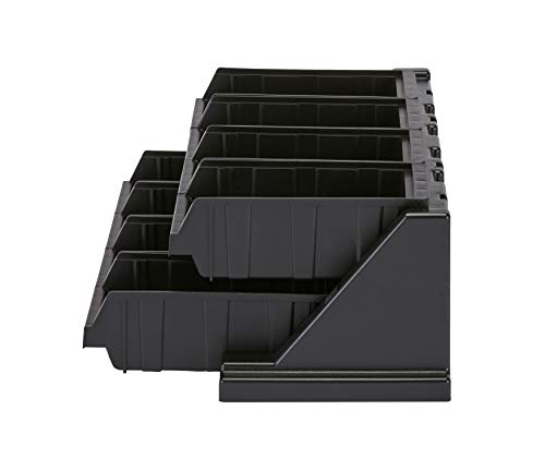 Cambro 8RS8110 Versa Black 8-Bin Organizer Rack Case of 1