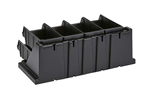 Cambro 8RS8110 Versa Black 8-Bin Organizer Rack Case of 1