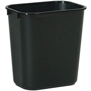 rubbermaid commercial standard wastebasket, 12.1″ x 8.1″ x 11.4″, black