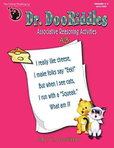 Dr. DooRiddles A3 Workbook - Associative Reasoning Activities (Grades 2-3)