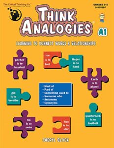 think analogies level a book 1