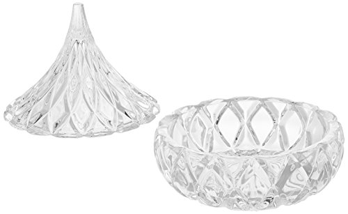 Godinger Crystal Famous Hersheys Kiss Crystal Candy Dish