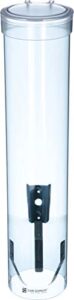 san jamar plastic pull-type water cup dispenser, 16 inches, blue, (pack of 24)
