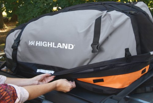 Highland 1039800 Black/Gray 10-15 cu.ft. Expandable Car Top Bag