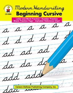 modern handwriting: beginning cursive, grades 1 – 3