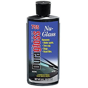 duragloss 755 automotive glass water spot remover – 8 oz.