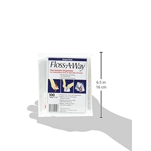 Action Bag Floss A Way Organizer 3 inch x 5 inch 100 Pack FL100 (2-Pack)