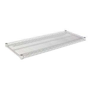 alera 9432782 industrial extra wire shelves, 48w x 18d, silver (case of 2)
