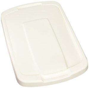 knape & vogt qt35lb-wh trash can lid, 1.31-inch by 14.5-inch by 9.56-inch,white