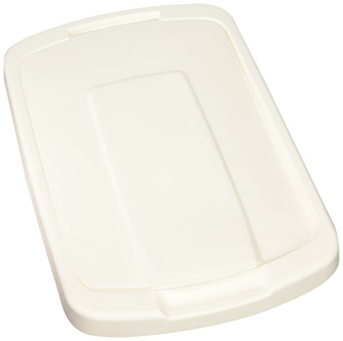 Knape & Vogt QT35LB-WH Trash Can Lid, 1.31-Inch by 14.5-Inch by 9.56-Inch,White