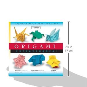 Origami Extravaganza! Folding Paper, a Book, and a Box: Origami Kit Includes Origami Book, 38 Fun Projects and 162 Origami Papers: Great for Both Kids and Adults