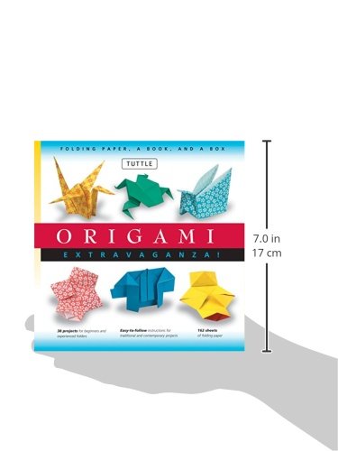 Origami Extravaganza! Folding Paper, a Book, and a Box: Origami Kit Includes Origami Book, 38 Fun Projects and 162 Origami Papers: Great for Both Kids and Adults