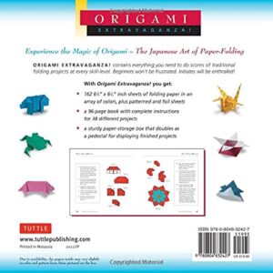 Origami Extravaganza! Folding Paper, a Book, and a Box: Origami Kit Includes Origami Book, 38 Fun Projects and 162 Origami Papers: Great for Both Kids and Adults