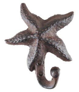 iron starfish hook, set of 2