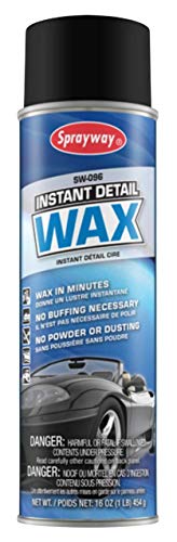 Sprayway SW096 Instant Detail Wax, 16oz, 1 Pack