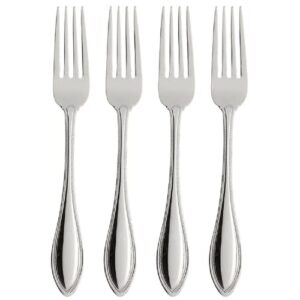 oneida american harmony everyday flatware dinner forks, set of 4