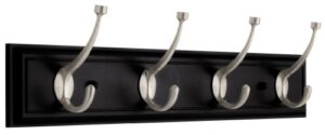 liberty 129852 four hook 27-inch wide hat and coat rail/rack