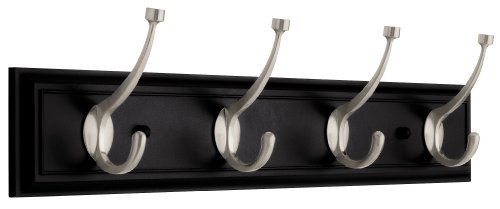 Liberty 129852 Four Hook 27-inch Wide Hat and Coat Rail/Rack