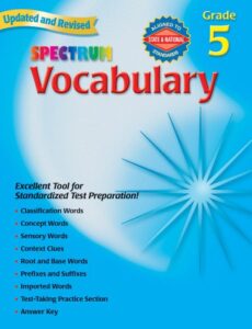 spectrum vocabulary, grade 5
