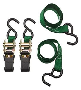 smartstraps ratchet straps – 6ft grn padded ratchet 2pk 1,500lb , green -smar138