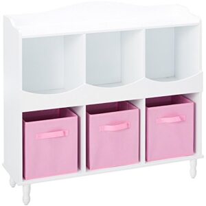 King's Brand 6 Cubby Storage Cabinet, White