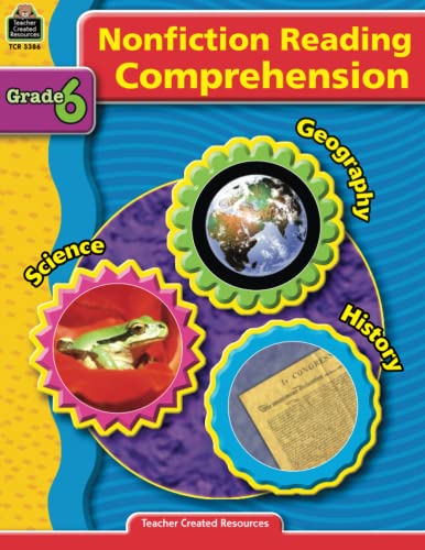 Teacher Created Resources Nonfiction Reading Comprehension, Grade 6