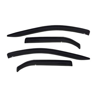 westin wade 72-35402 smoke tint slim wind deflector – 4 piece