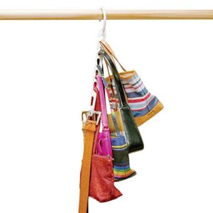 Wonder Hanger – Pack of 8 in White, Magical Cascading Hangers, Space Saving Solution for Your Closet