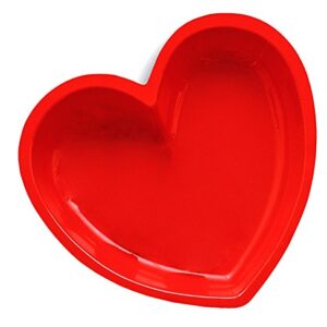 Creative Converting Red Heart Shaped Plastic Serving Tray