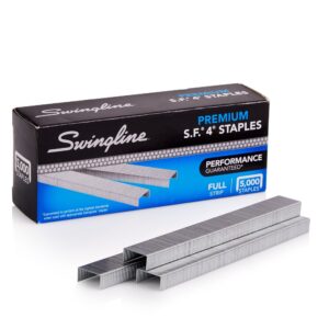 swingline staples, s.f. 4, premium, 1/4 inches length, 210/strip, 5000/box, 1 pack (35450)